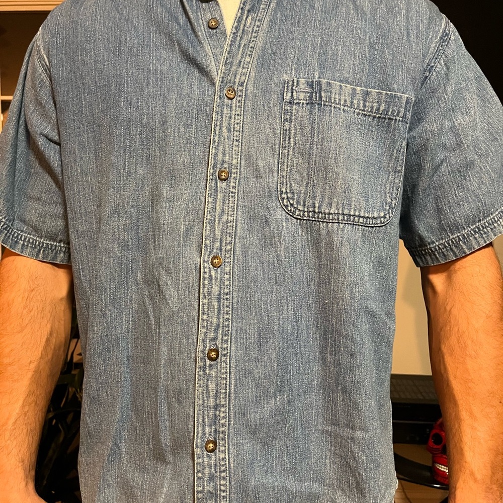 Men's Blue Denim Shirt